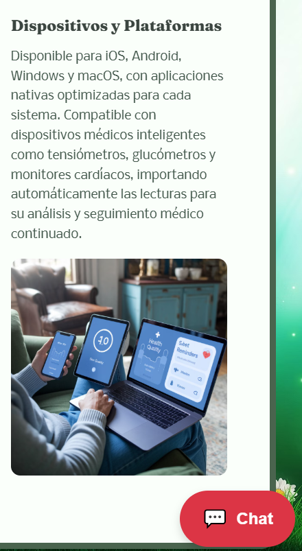 Chatbot integrado en una página web real mostrando personalización de diseño